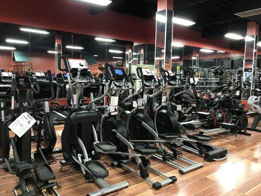 Large selection of ellipticals