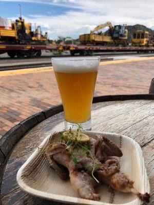 Quail legs with Llorna lager