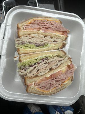 Double decker w/extra mayo. Awesome!