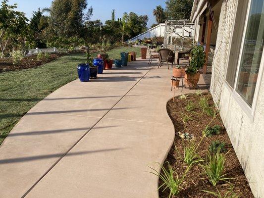 Backyard and patio