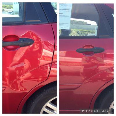 Ford Focus rear Door damage