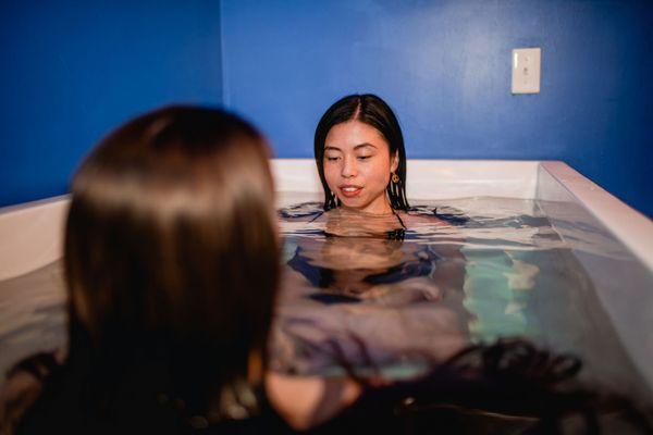 We have a 2-person Titan cold plunge so you can chill with a friend!