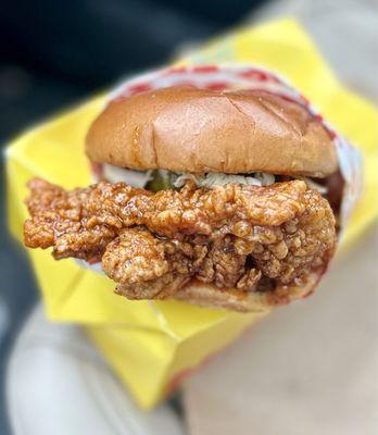 Hot Honey Butter Chicken Sandwich