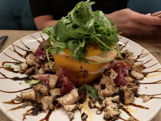 Caprese and prosciutto salad