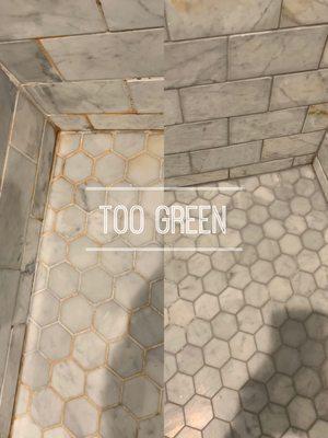 Tile & Grout cleaning, Text or call now to get a FREE estimate (800)GRE-EN03