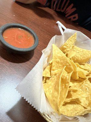 Fresh chips and house salsa