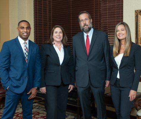 Four criminal Defense Attorneys at Sammis Law Firm in downtown Tampa, FL.