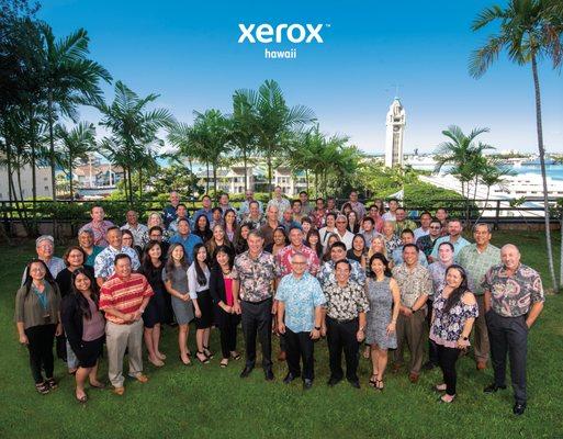 Xerox Hawaii's team is local.