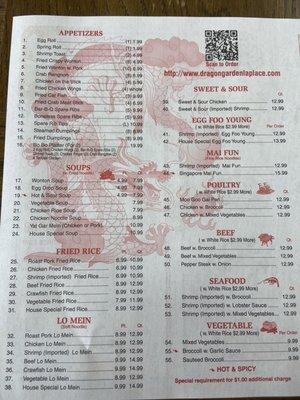 Menu part 1