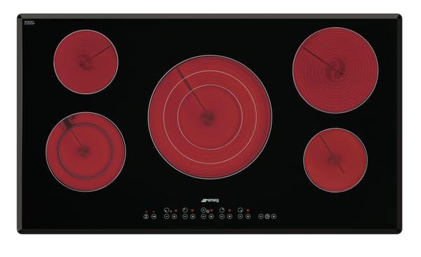 S2951TCU - 36" ceramic cooktop with angled-edge glass. Black glass "Suprema" with soft touch controls.