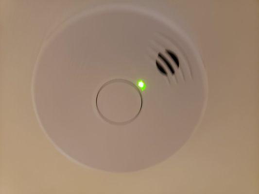 new installed/updated bedroom smoke detector