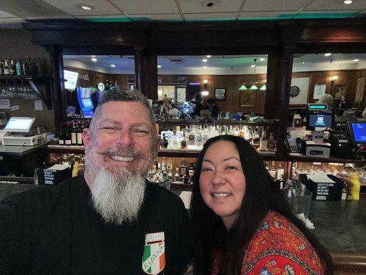 The awesome bar at the Ashland, OR Elks Lodge.