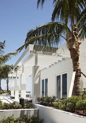 Private Cabana at the Trump Hollywood luxury oceanfront condominiums in Hollywood Beach, Florida.