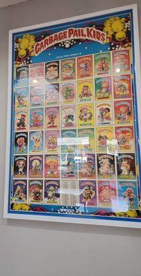 Garbage Pail Kids poster on the wall