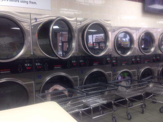 The larger dryer are 39 cents and the smaller ones are 35 cents