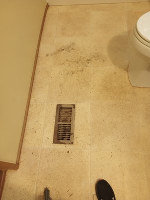 Customers bathroom floors