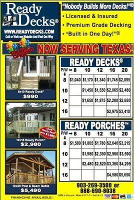 Ready Decks of Texas