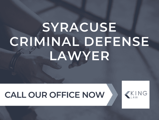 Charged with a crime in Syracuse? King Law wants to help you.