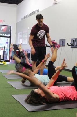 Co-Owner Tim Anderson at work during a small group training session.