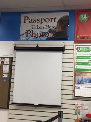 They have passport photo service too...