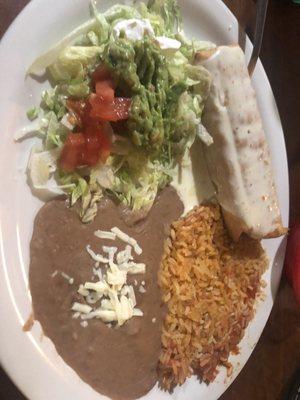 Chimichanga meal