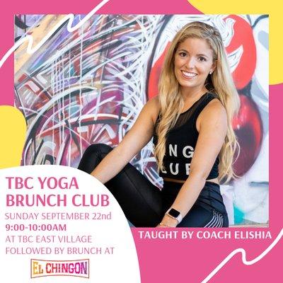 Yoga Brunch Club every other month!