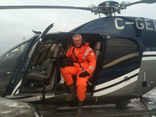 Eric Davis on Coast Guard Helicopter