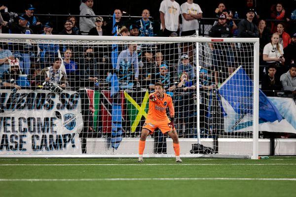 Switchbacks FC goal keeper at Weidner Field.