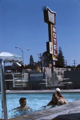 My dad swimming in the pool circa 1967!