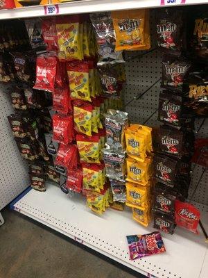 Hey smart idea to load up on candy here instead of paying 90% more at the movies