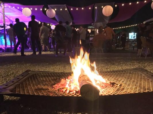 Bonfires and live music.