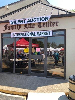 Silent Auction inside the Family Life Center