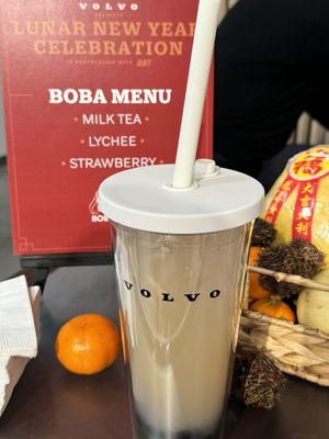 Free boba during Chinese new year celebrations at the bloc