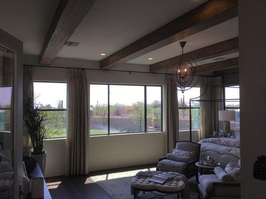 Faux Wood Ceiling Beams  by Color Essences