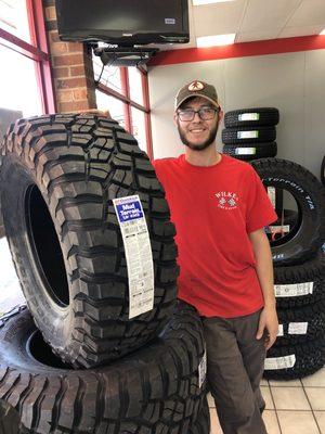 Whether you are on or off road, Luke says "come see us at Wilkes Tire & Auto for all your needs!" #km3