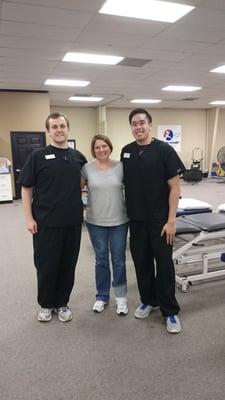 This is Troy, myself and Chow. These 2 guys took such wonderful care of me! I love my boys!!!