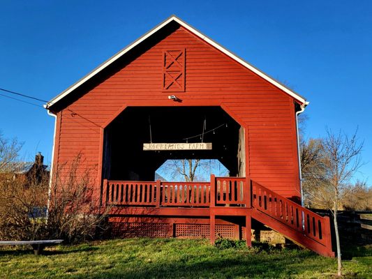 The Corn Crib is a rustic, historic, open-air barn that was originally used for hay storage.