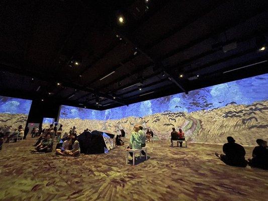 Immersive Van Gogh -- Crows at Lighthouse Artspace