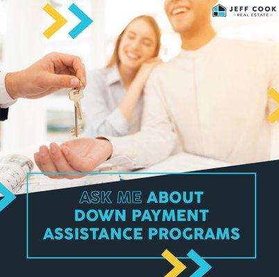 Down Payment Assistance Programs available to help you buy your dream home!