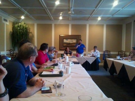 Cinco Ranch BNI weekly meeting.