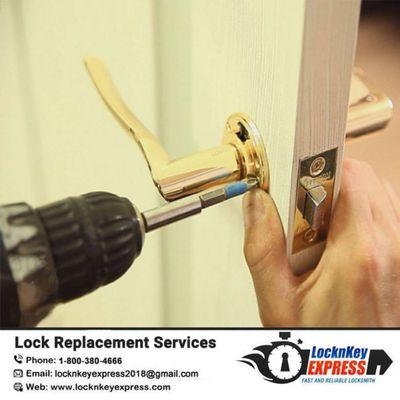 Lock Replacement any where and any time.