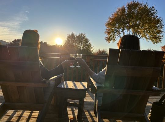 A relaxing mother daughter October Saturday afternoon