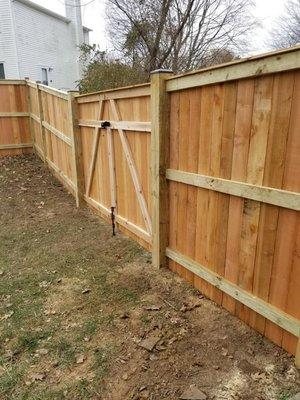 6 ft cedar privacy fence gates