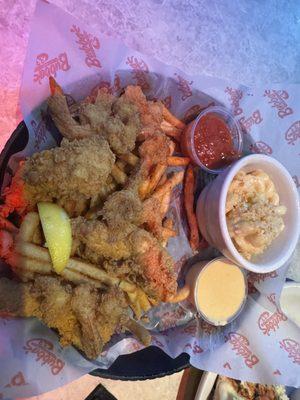 Chicken Tenders & Fried Shrimp Combo with Fire Fries and Mac N'Cheese