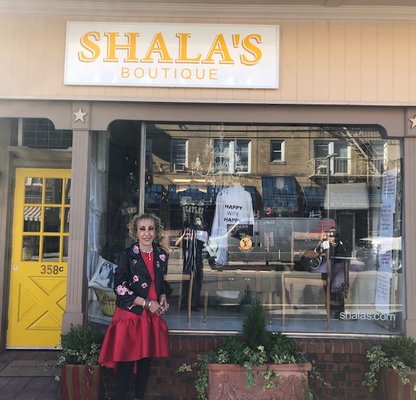 Shala at the opening of her new location in Millburn, NJ