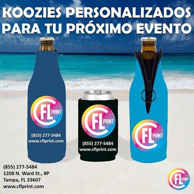 Koozies personalizados para tu proximo evento