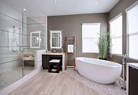 High end bathroom remodel