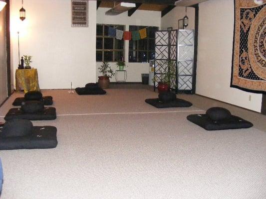 Set up for Lake Tahoe Zen Meditation Group