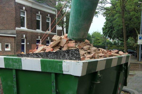 Dumpster for shingle & other roofing projects.