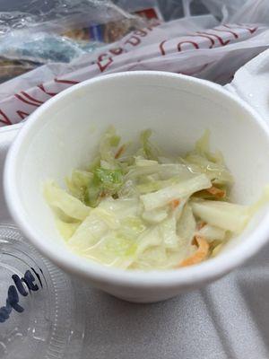 Sample of their Cole slaw